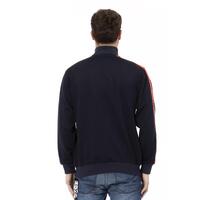Zip-up Sweatshirt with Side Pockets and Printed Shield Logo M Men thumbnail