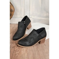 Black Tulip Opening Suede Ankle Boots - 40 EU thumbnail