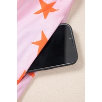 Pink Stars Short Sleeve Shirt and Shorts Bamboo Pajama Set - XL thumbnail