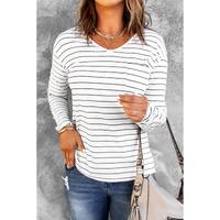 Azura Exchange V Neck Long Sleeve Top - L thumbnail