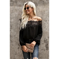 Azura Exchange Lace Off The Shoulder Top - S thumbnail
