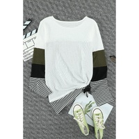 Azura Exchange Colorblock Stripes Top - 2XL thumbnail
