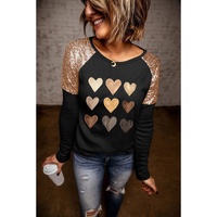 Azura Exchange Sequin Patchwork Long Sleeve Top - XL thumbnail