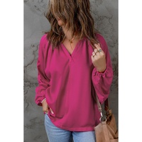 Azura Exchange Split V Neck Dolman Top - M thumbnail