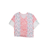 Azura Exchange Animal Floral Mix Print Cape Top - XL thumbnail