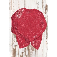 Azura Exchange Bleached Leopard Spot Pullover - M thumbnail