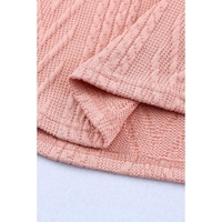 Azura Exchange Sequin Splicing Sleeves Knit Top - L thumbnail