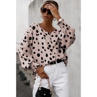 Azura Exchange Oversize Puff Sleeve Blouse with Button Frill Cuffs - S thumbnail