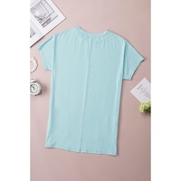 Azura Exchange Side Pockets Short Sleeve Tunic Top - L thumbnail
