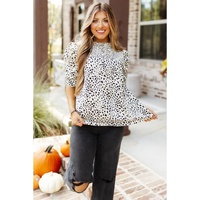 Azura Exchange Bubble Sleeve Blouse with Smocking Detail - S thumbnail