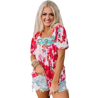 Azura Exchange Embroidered Square Neck Blouse - XL thumbnail