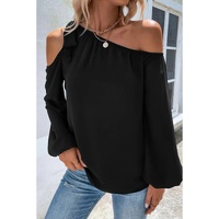 Azura Exchange Asymmetric Off Shoulder Blouse - L thumbnail