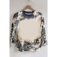 Azura Exchange Vintage Bleached Tie Dye Long Sleeve Top - XL thumbnail