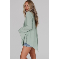 Azura Exchange Expose Seam Bell Sleeve Top - L thumbnail