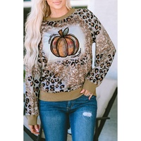 Azura Exchange Leopard Tie Dyed Graphic Long Sleeve Top - M thumbnail
