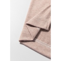 Khaki Colorblock Long Sleeve Crew Neck Top - L thumbnail