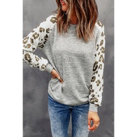 Azura Exchange Leopard Print Long Sleeve Top - M thumbnail