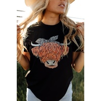 Azura Exchange Leopard Print O-Neck T-Shirt - L thumbnail