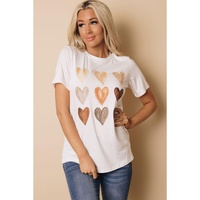 Azura Exchange Kind Heart Print T-shirt - M thumbnail