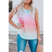 Multicolor Ombre Tank Top - L thumbnail