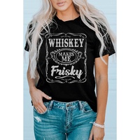 Azura Exchange Frisky Print Crewneck Graphic Tee - S thumbnail