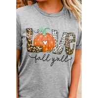 Azura Exchange Pumpkin Leopard T-Shirt - Love Fall Yall - L thumbnail