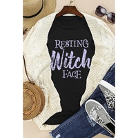 Azura Exchange Resting Witch Face Graphic Tee - L thumbnail