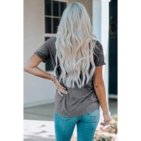 Azura Exchange BLESSED Graphic Print Crew Neck T-Shirt - M thumbnail