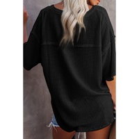 Azura Exchange Waffle Knit Loose Top - M thumbnail