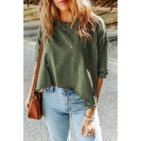 Azura Exchange Bleached Distressed Asymmetric Hem Top - S thumbnail