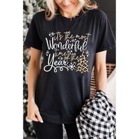 Azura Exchange Christmas Leopard Graphic Tee - 2XL thumbnail