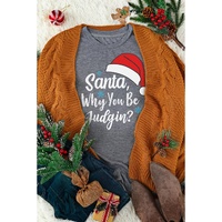 Azura Exchange Santa Hat Snowflake Tee - S thumbnail