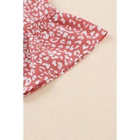 Azura Exchange Leopard Ruffle Sleeve T-Shirt - L thumbnail