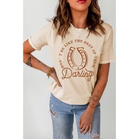 Azura Exchange Darling Letter Graphic Print T-Shirt - 2XL thumbnail