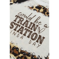 Azura Exchange Graphic Leopard Print T-Shirt - S thumbnail