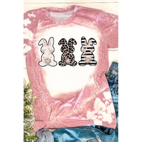 Azura Exchange Bleached Print Short Sleeve T Shirt - L thumbnail