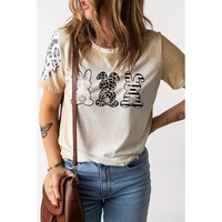 Azura Exchange Easter Bunny Leopard Bleached Print Graphic Tee - S thumbnail