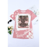 Azura Exchange Leopard Rabbit Tie Dye Graphic T-Shirt - L thumbnail