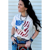 Azura Exchange Graphic Print Crew Neck T Shirt - S thumbnail