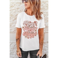 Azura Exchange Leopard Print Short Sleeve Graphic Tee - M thumbnail
