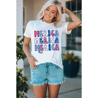 Azura Exchange Graphic Tee with MERICA Flag Element - L thumbnail