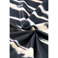 Azura Exchange Tie Dye Stripe Print Bleached T-Shirt - M thumbnail