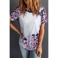 Azura Exchange Leopard Print Bleached Tee - L thumbnail