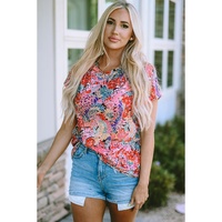 Azura Exchange Floral Print Slim Fit T-Shirt - XL thumbnail