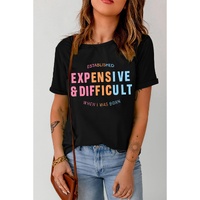 Black EXPENSIVE&DIFFICULT Graphic Tee - 2XL thumbnail