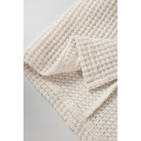 Apricot Waffle Knit Splits Batwing Sleeve Oversized Top - L thumbnail