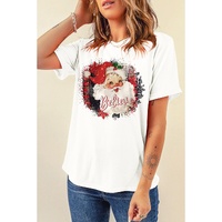 White Believe Christmas Father Graphic Crewneck T Shirt - XL thumbnail