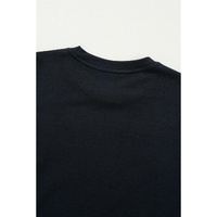 Black Merry Christmas Brushwork Bow Printed T Shirt - XL thumbnail
