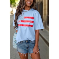 Myosotis Flag Bow Graphic Crewneck Tee - L thumbnail