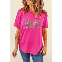 Rose Red Heart XOXO Graphic Crewneck Valentines T Shirt - XL thumbnail